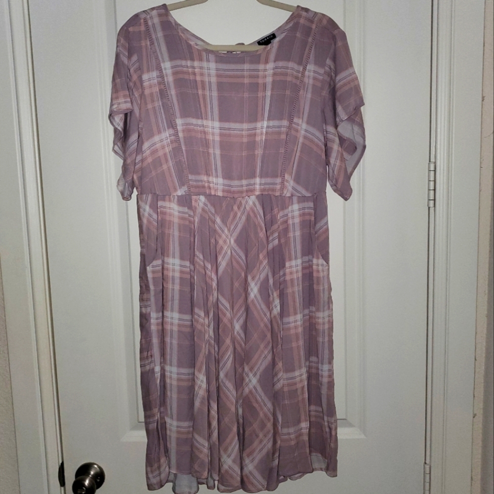 Torrid, 2, Lilac/Pink Skater Dress